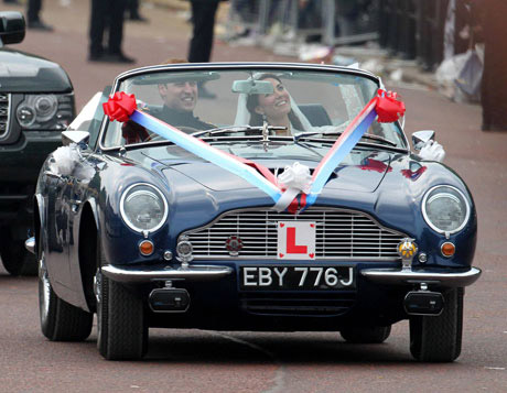 Aston Martin DB6 Volante Wedding Car